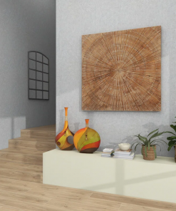 polystone decorative vase with crystal accent