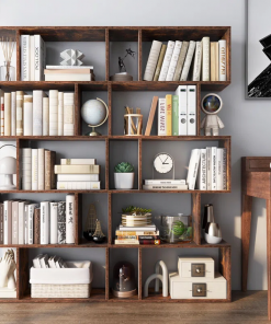 rufio geometric bookcase