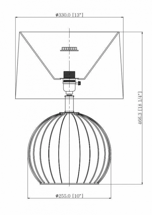 dermott wicker/rattan table lamp