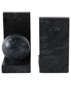 modern bookends in marble with 3
