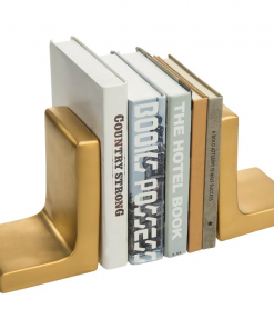 gold decorative modern concrete bookends