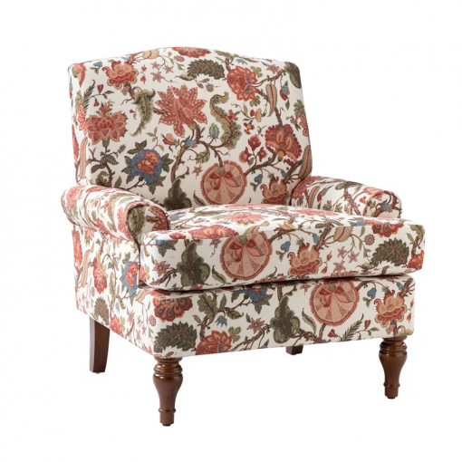 mooresville upholstered armchair with solid wood legs