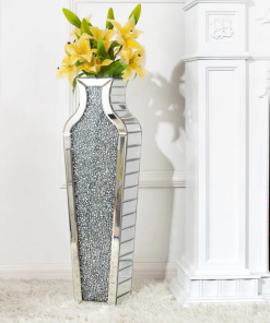 degrailly crystal glass floor vase