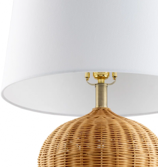 rodanthe rattan table lamp