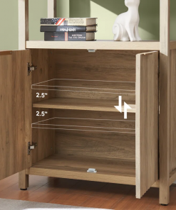 nicolee 71'' h storage bookcase
