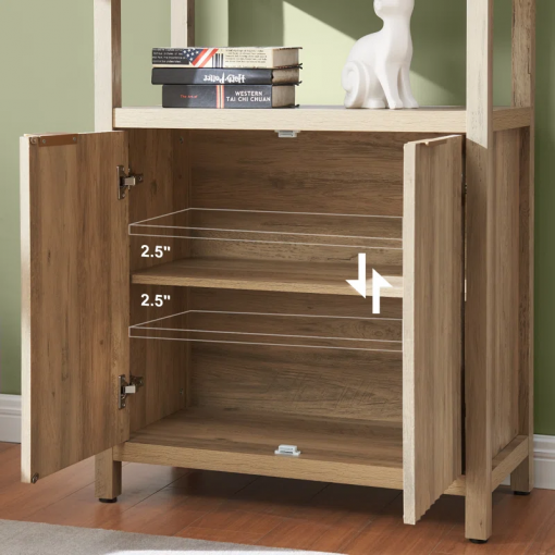 nicolee 71'' h storage bookcase