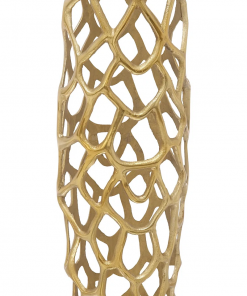 bodo gold aluminum metal coral cutout coral decorative vase, 10