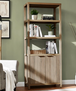 nicolee 71'' h storage bookcase