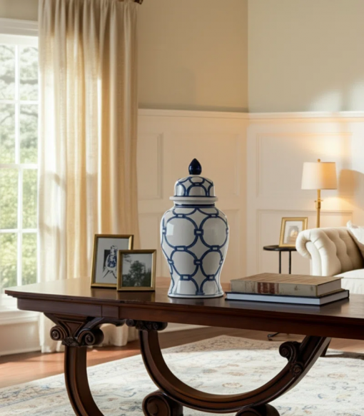 cinya ceramic vase and decorative temple jar with lid elegant flower vase for home decor