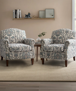 mooresville armchair with nailhead trims