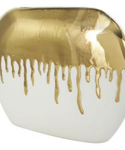 marelin ceramic abstract decorative vase with abstract melting drips