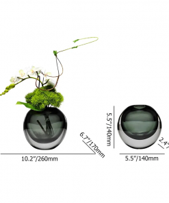 white artificial flower arrangement in vase dining table centerpiece fake flower decor