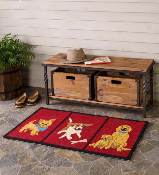 solid wood decorative bin