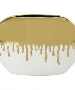 marelin ceramic abstract decorative vase with abstract melting drips