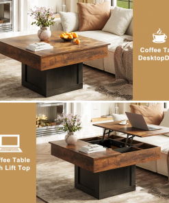 led lift top coffee table with storage