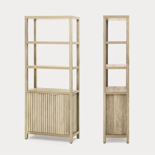 nicolee 71'' h storage bookcase