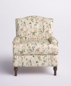 mooresville upholstered armchair with solid wood legs