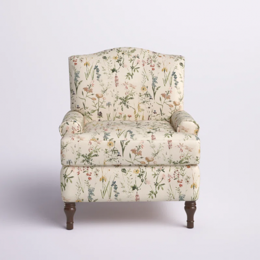 mooresville upholstered armchair with solid wood legs