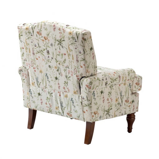 mooresville upholstered armchair with solid wood legs