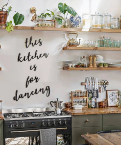 this kitchen is for dancing metal wall art 5 pieces kitchen decor