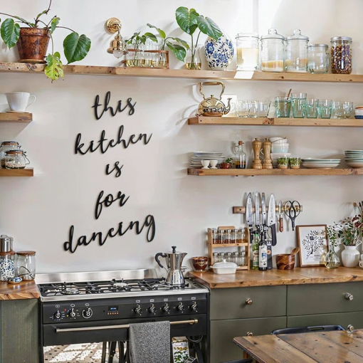 this kitchen is for dancing metal wall art 5 pieces kitchen decor