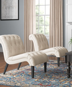 patsy linen slipper chair