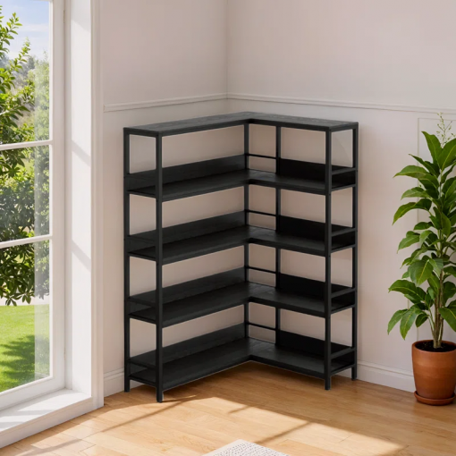 nabile corner bookcase