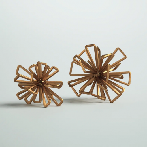 2 piece weisinger starburst sculpture set