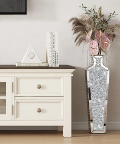 degrailly crystal glass floor vase