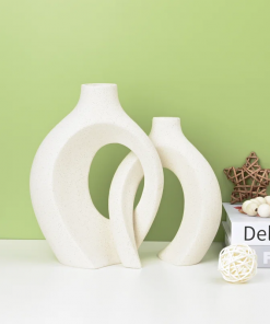 christiam 2 piece handmade ceramic table vase