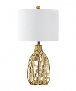 25'' country rope braided original color table lamp for living room/bedroom