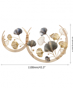glam plants & flowers wall decor on metal