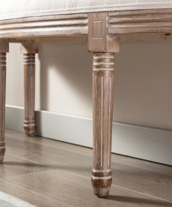 tanya linen upholstered bench