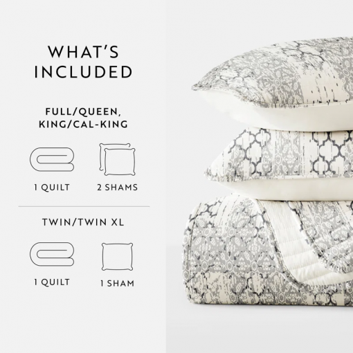 geometric shapes quilt set