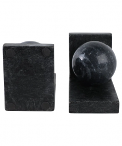 modern bookends in marble with 3