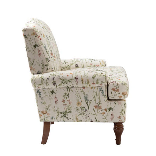 mooresville upholstered armchair with solid wood legs