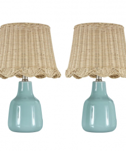 16.5" modern country ceramic table lamp for living room/bedroom