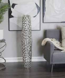 bodo gold aluminum metal coral cutout coral decorative vase, 10