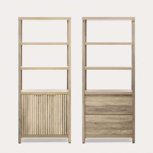 nicolee 71'' h storage bookcase