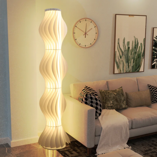 allicia 66.9'' rust led novelty floor lamp