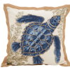neptunian collection embroidered cotton throw pillow