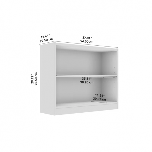 doyno tall 5 shelf bookcase set of 2, storage and display bookshelves for home office and living room