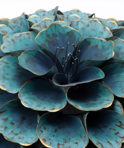 handmade traditional plants & flowers wall decor on metal