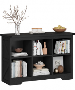 gebrael 2 tier open shelf bookcase, 6/8 cube storage organizer, freestanding book storage shelves for bedroom, living room, office