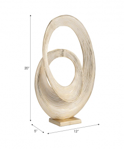 haoyang modern gold aluminum abstract sculpture 20