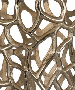 cranfield modern aluminum vase with intricate openwork design