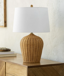 rodanthe rattan table lamp