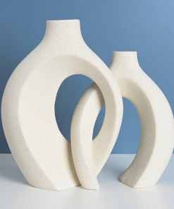 christiam 2 piece handmade ceramic table vase