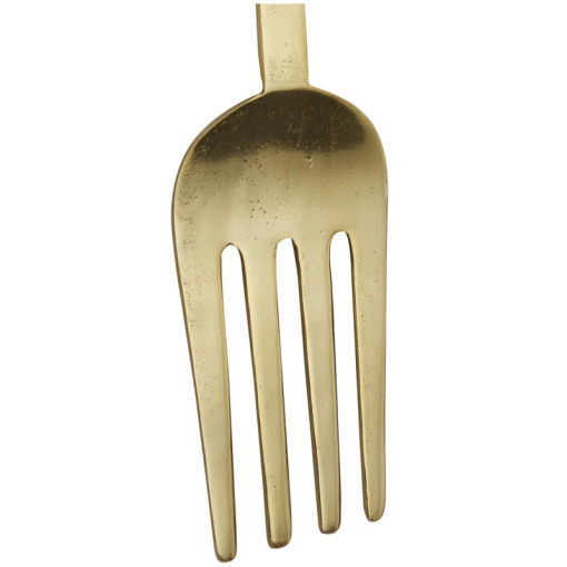 aluminum metal spoon and fork utensils wall decor set