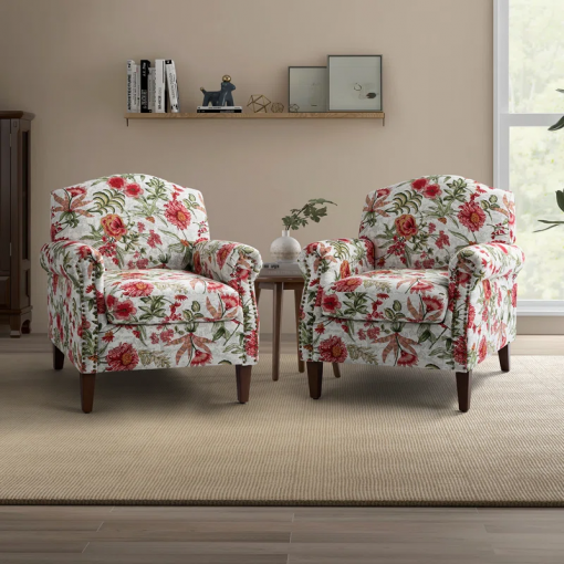 mooresville armchair with nailhead trims